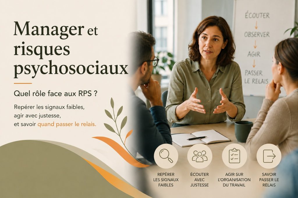 Le rôle du manager face aux risques psychosociaux : repérer les signaux faibles sans se substituer à un professionnel